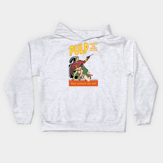 Pulp Space Opera Heroes Kids Hoodie by PULP Comics and Games